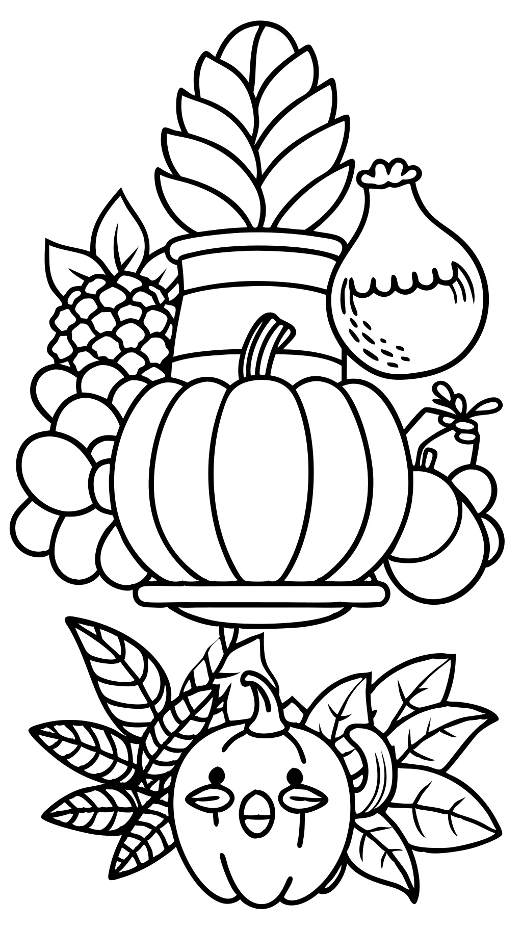 thanksgiving printable color pages